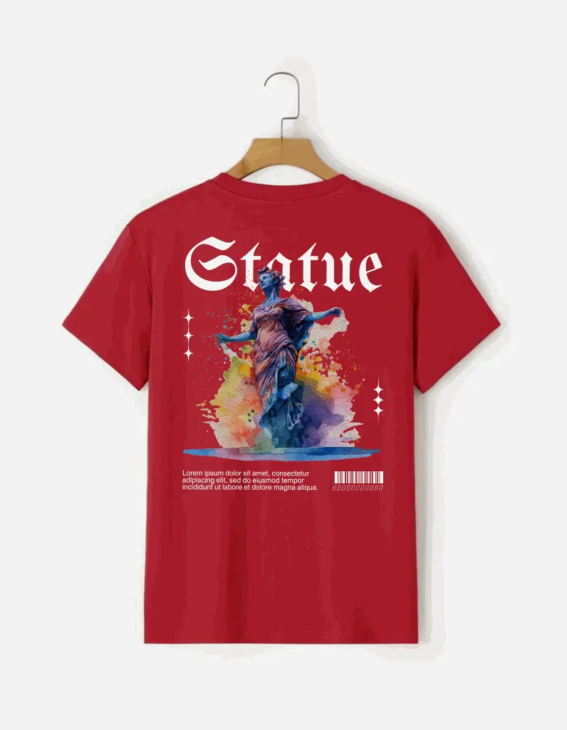 White and Red Spartan Warrior Maximalist Streetwear T-shirt Design (1).webp