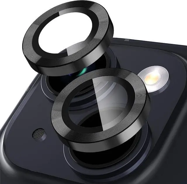 Camera Protector For iPhone - Dual Tempered Glass Lens Cover, Black _ iPhone 13 Mini.webp