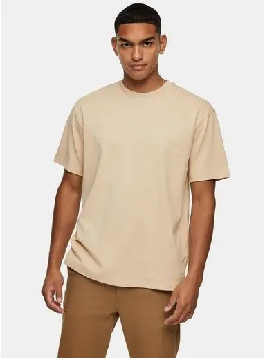 Men's Light Stone Oversized T-Shirt.webp