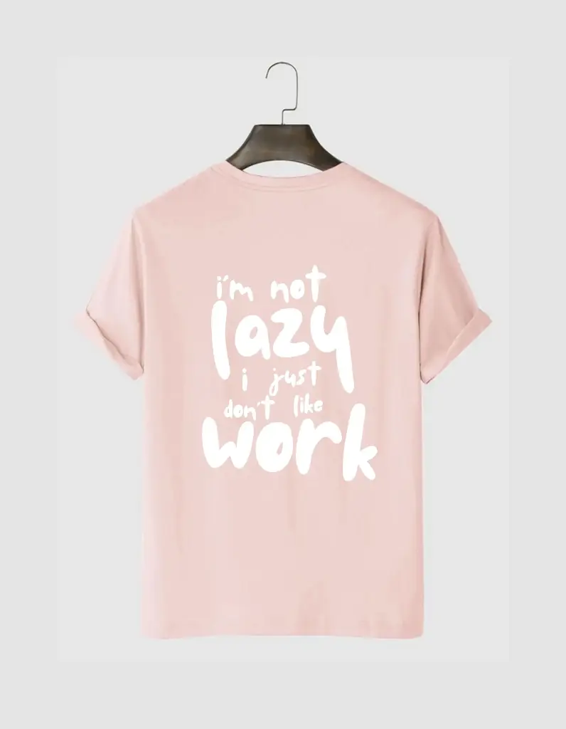 Quotes Printed Cotton T-Shirt 6 Color Option