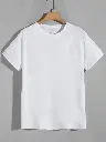 White Color Half Silvis T-shirt (100% Cotton)