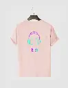 Neon Headphone Printed Half Selves Cotton T-Shirt