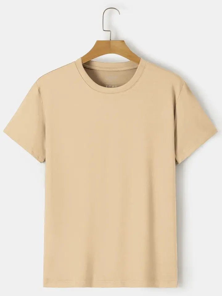 Peach Color Half Silvis T-shirt (100% Cotton)