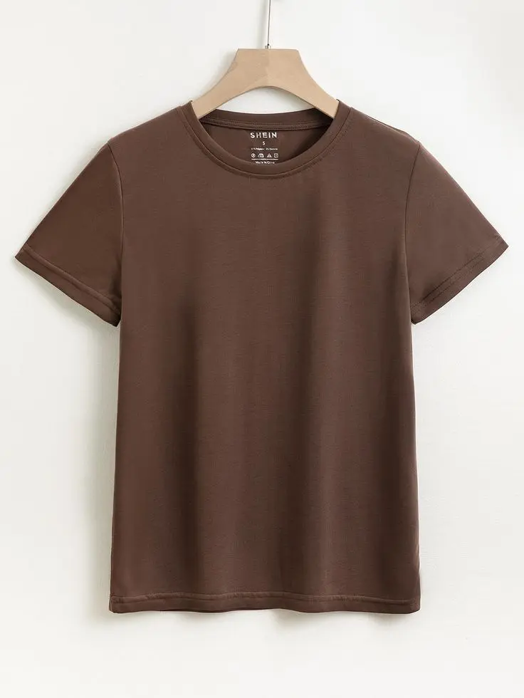 Chocolaty Color Half Silvis T-shirt (100% Cotton)