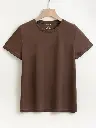 Chocolaty Color Half Silvis T-shirt (100% Cotton)