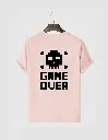 Game Over Printed Half Selves Cotton T-Shirt (6 Color Option)