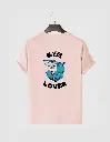 Shark GYM Lover Printed Half Selves Cotton T-Shirt Multi Color