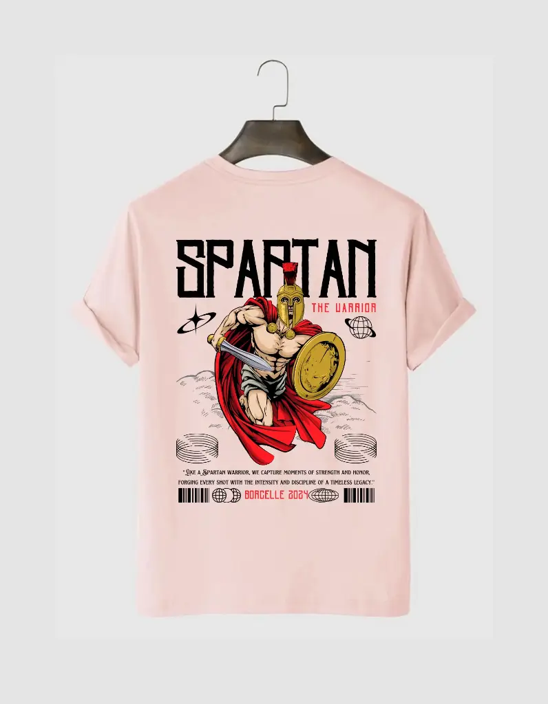 Spartan Printed Half Selves Cotton T-Shirt ( Multi Color)