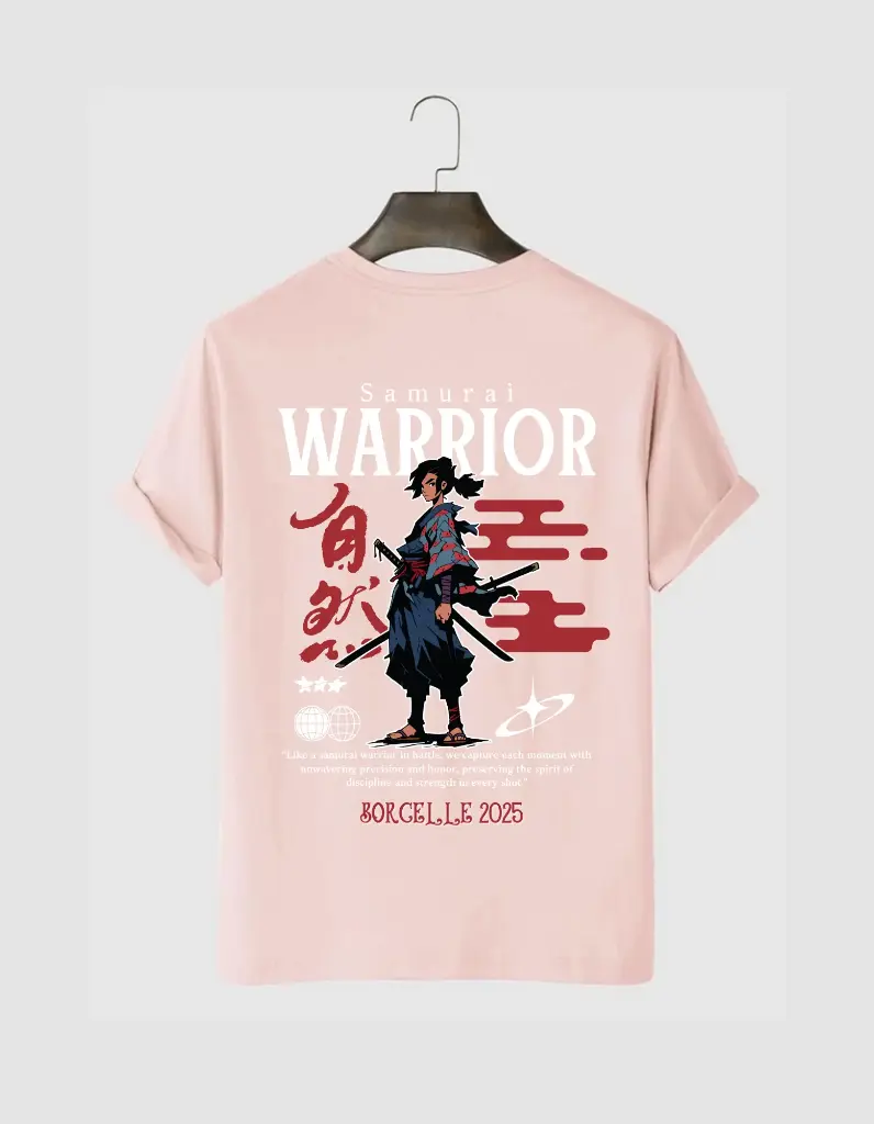 Warrior Animi Printed T-Shirt ( 5 Color with White Text)