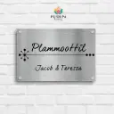 Brush Mate SS Design Nameplate For Home With Custom Size