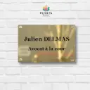 Golden Shine SS Nameplate For Home With Custom Size