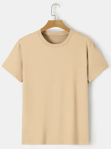 Peach Color Half Silvis T-shirt (100% Cotton)
