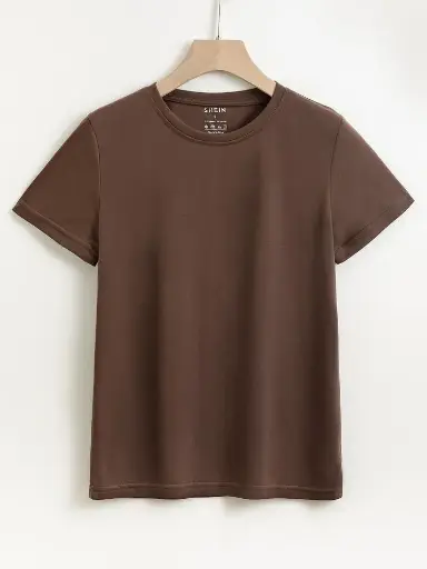 Chocolaty Color Half Silvis T-shirt (100% Cotton)