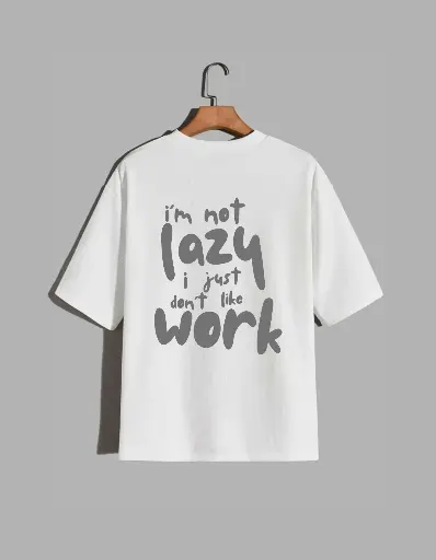 Quotes Printed Cotton T-Shirt 6 Color Option