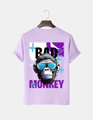 Bad Monkey Printed Half Selves Cotton T-Shirt (5 Color Option)