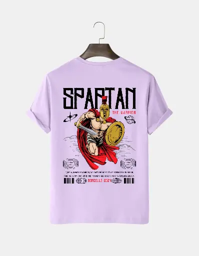 Spartan Printed Half Selves Cotton T-Shirt ( Multi Color)